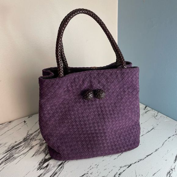 Eric Javits women’s purple handbag - Picture 1 of 9